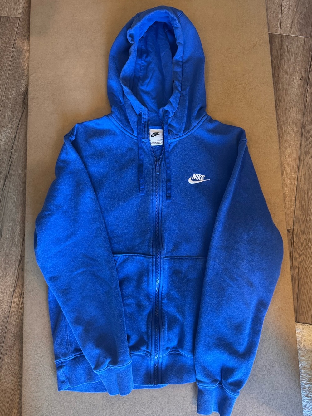 Nike Mens Royal Blue Full-Zip Hooded Jacket